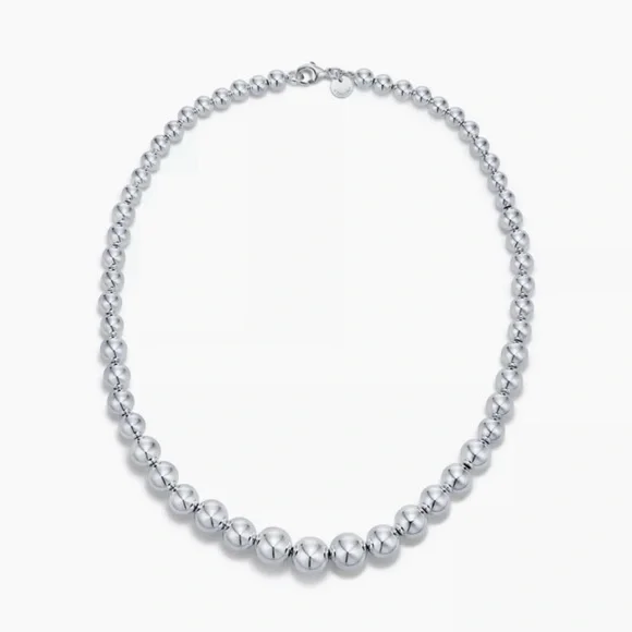 Authenticated Tiffany & Co. HardWear Graduated Ball Necklace in Sterling Silver - Picture 5 of 8